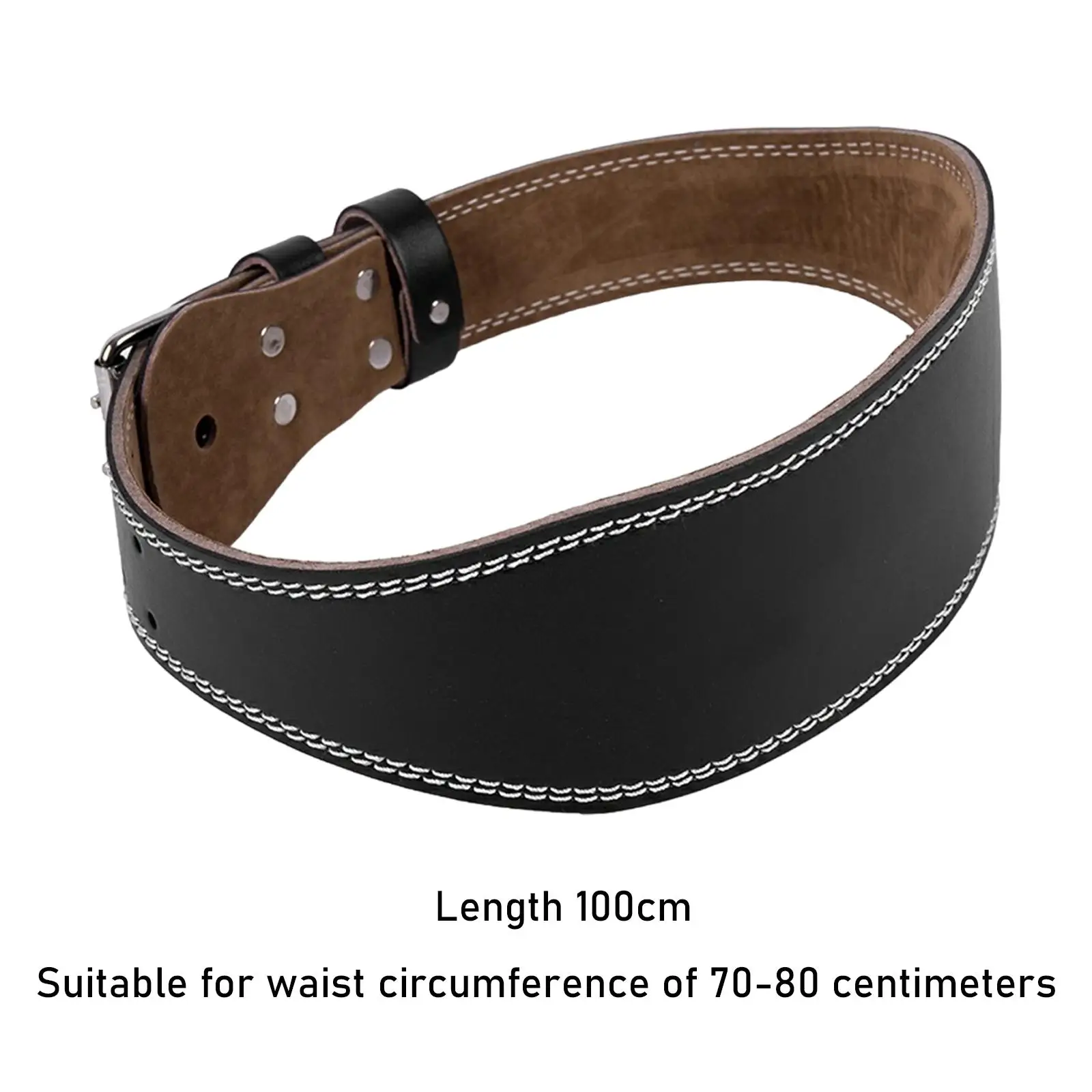 Weight Lifting Belt Waistband Double Prong Buckle Fitness Waist Belt Sports for Bodybuilding Deadlift Squat Men Women