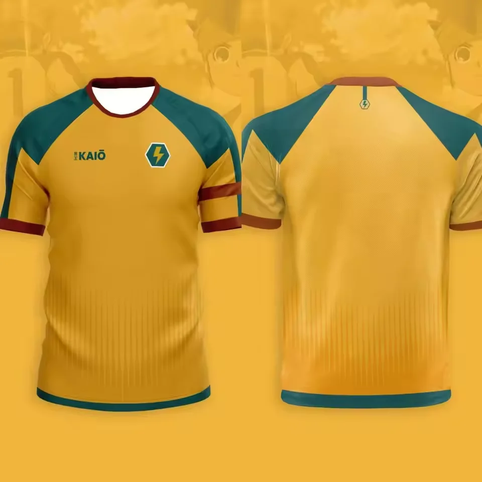 Men's Football T-shirt Japanese Animation T-shirt Inama Eleven Joint Short-sleeved Summer Comfortable Sports Children's T-shirt 3