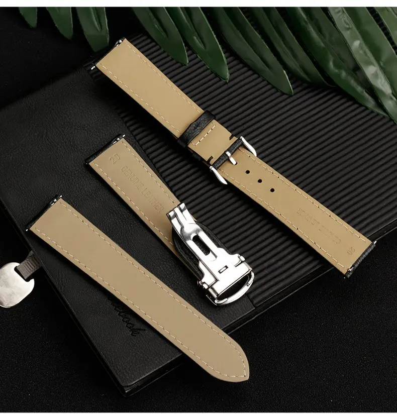 16mm 17mm 19mm 20mm 22mm 23mm Für Cartier Tank Must London Solo Rindsleder Uhrenarmband Schnelle Demontage Faltstiftschnalle – Detail 13