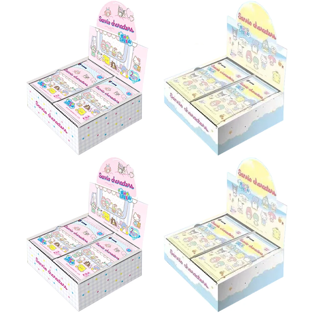 

Wholesale Sanrio Anime Card 4boxes Collecting Cards Kuromi Big Ear Dog Blind Box Girl Children's Toy Gift Blind Box