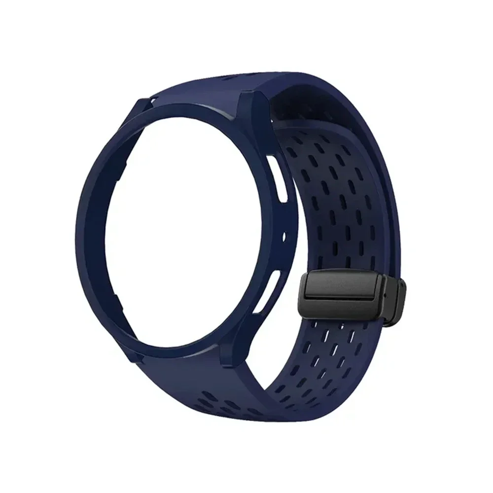 Enhanced PC Case & Silicone Strap with Magnetic Bracelet