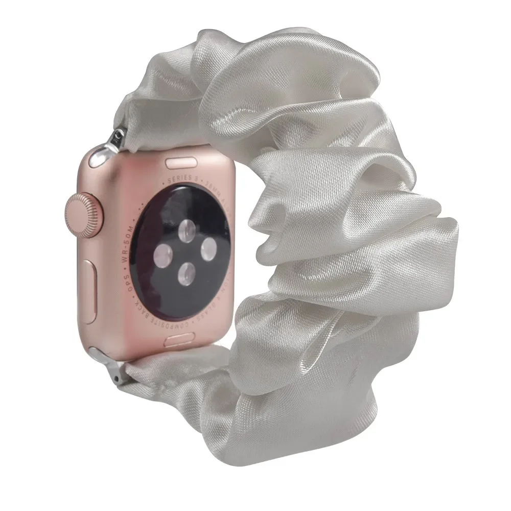 Enhanced Product Title: Stylish Adjustable Elastic Scrunchie Watch Band Strap