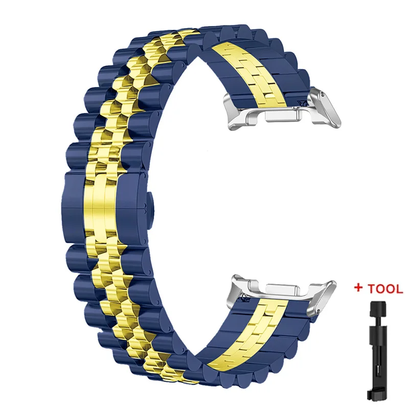 Elegant Stainless Steel Metal Watch Strap Bracelet