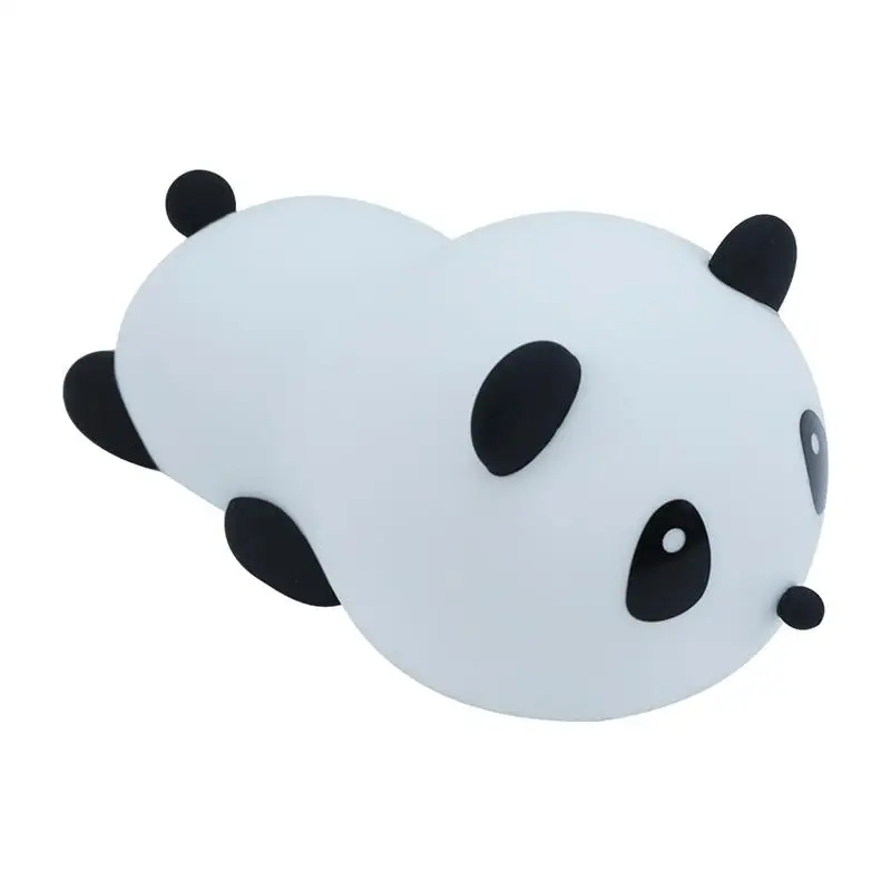 

Panda Pat Lamp Panda Shape USB Charging Night Light With 7 Colors Novelty Lighting For Nursery Bedroom Study Room Children's