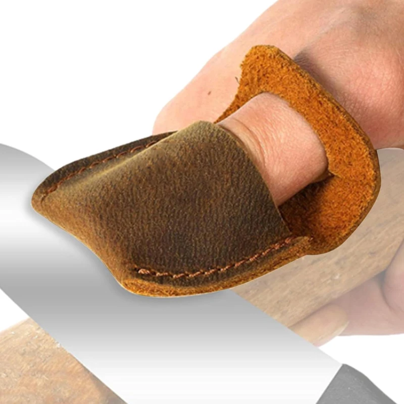 Thumb Guard Leather Finger Guard For Wood Carving Handmade Carving Accessories Whittling Tools Gloves For Wood Craft