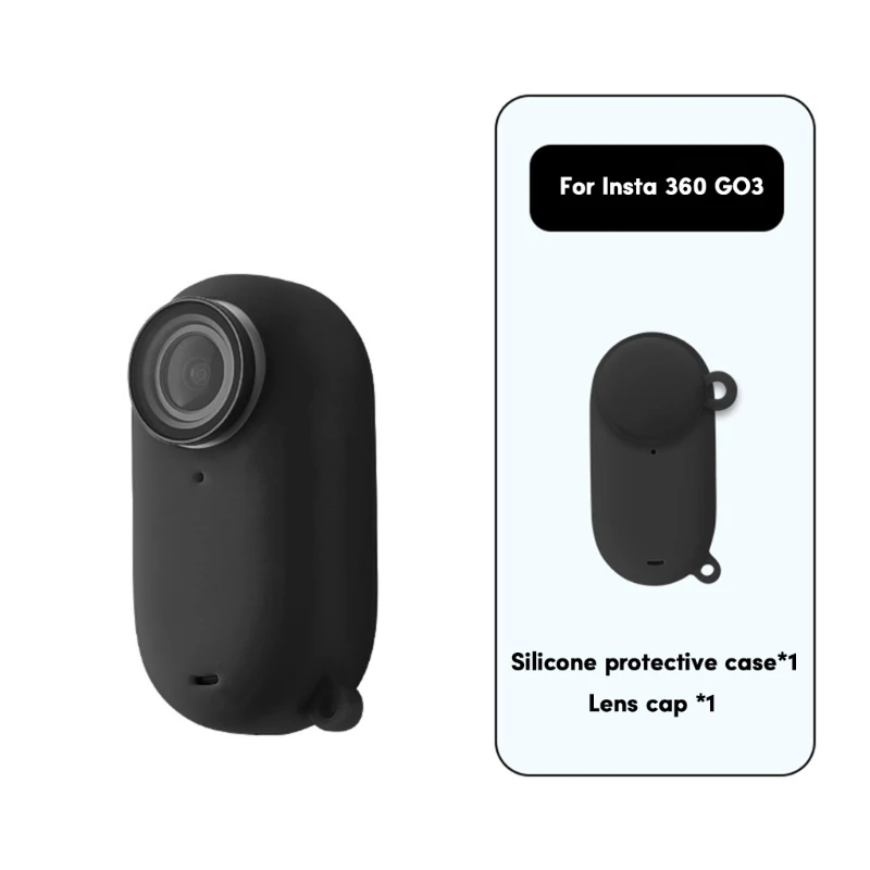 Insta 360 GO 3용 실리콘 케이스 렌즈 커버 실리콘 보호 케이스 커버
