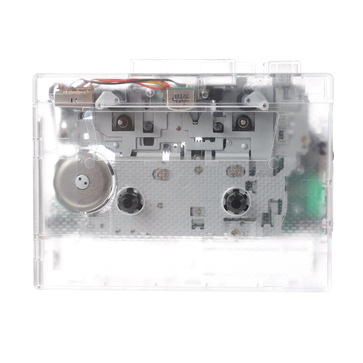 Transparent Tape Player Retro Stereo Cassette Player Walkman Nostalgia Cassette Tape Music Audio Auto Reverse With Bluetooth FM