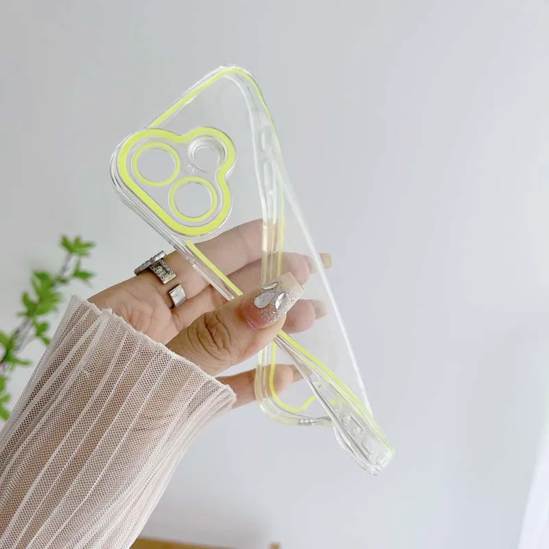 Coque lumineuse en silicone pour iPhone 16, compatible modèles 16pro, 14, 11, 12, 13, 14 Pro Max, 15 Pro, XR, XS Max_voghion.com