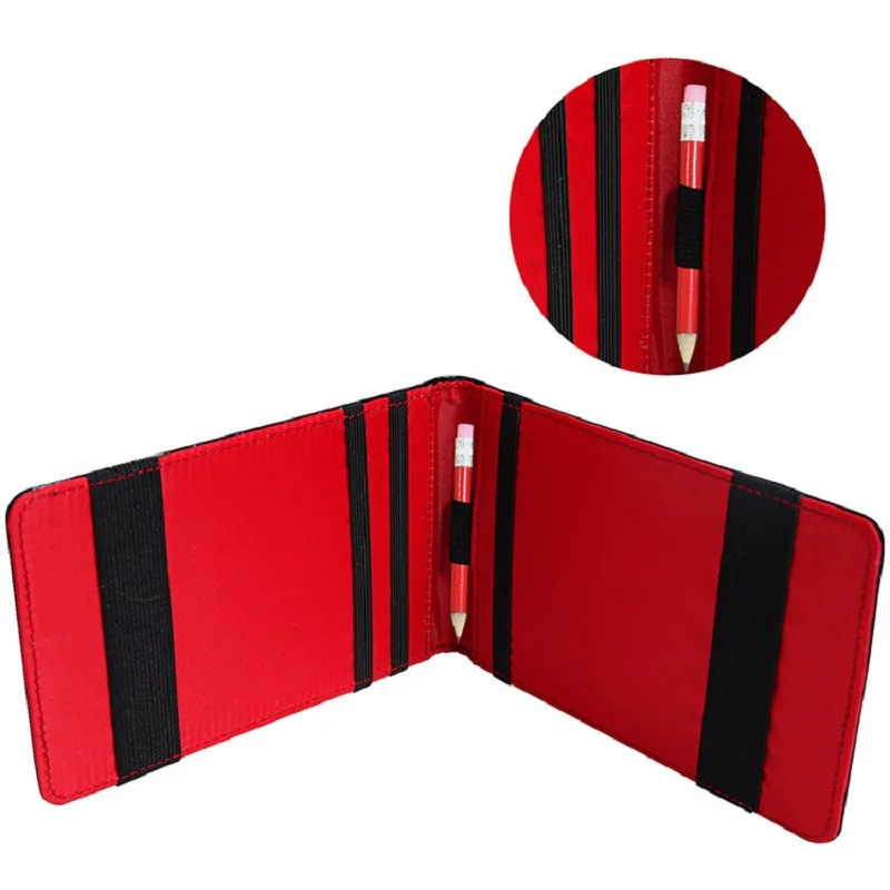 Golf Score Book Durable Waterproof PU Leather Golf Scorecard Holder, Golf Score Counter Keeper Card Holder 3