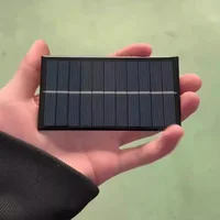 Mini panneau solaire 6V 100MA 1W, chargeur solaire, chargeurs de batterie/cellules solaires, panneaux solaires portables pour téléphone portable, jouet solaire DIY 4