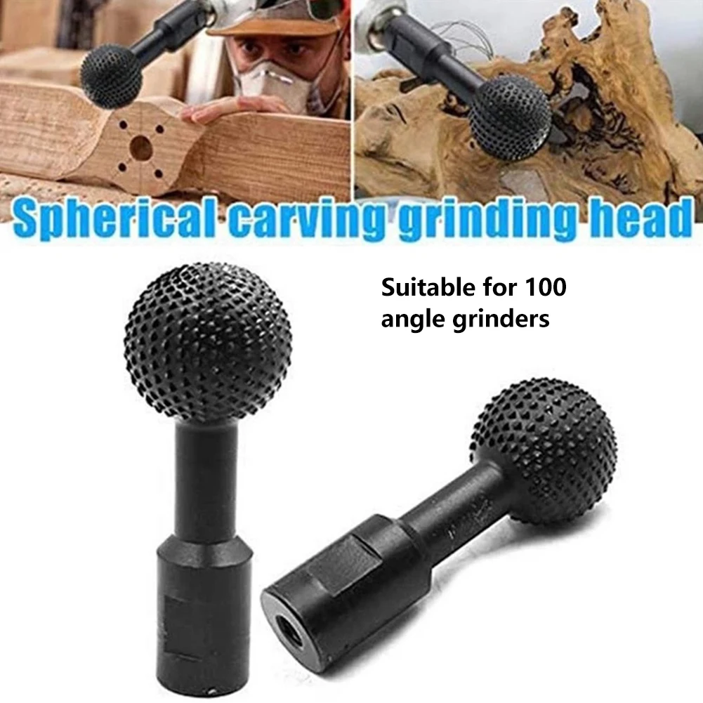 

1pc Spherical Spindles Wood Gouge 10mm Ball Gouge Carving Tool Carbon Steel Ball Gouge Grinding Head For 100 Angle Grinder