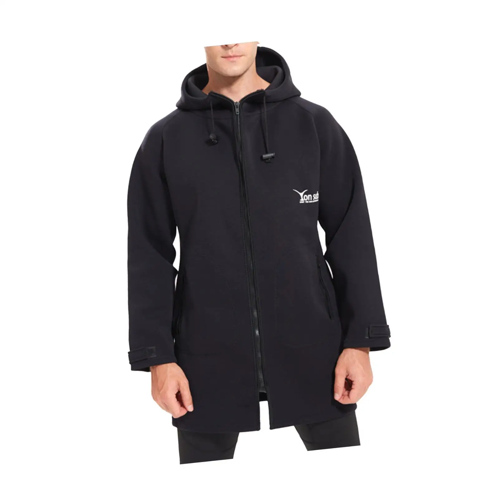 Waterproof Parka Jacket Poncho Change Robe Sun Protection Wetsuit Warm Coat for Camping Water Sports Kayaking Outdoor Activities