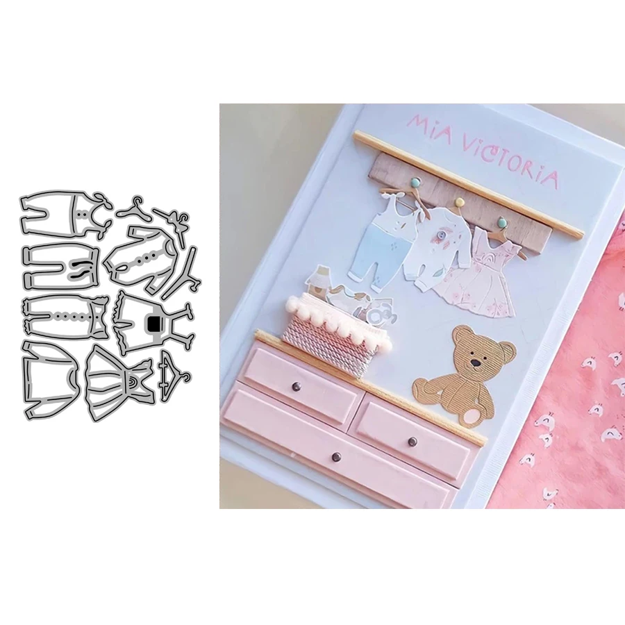 Pochoir Matrice Métal Femme Enceinte Et Bébé - Acier Carbone, 8,9 X 5,5 Cm - Pour Scrapbooking, Cartes, Albums, Décoration Manuelle