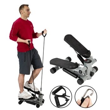 Aerobic Fitness Step Air Stair Climber Stepper Exercise Machine with Non-Slip Pedals Enhanced Connectivity New Equipment Silver 2