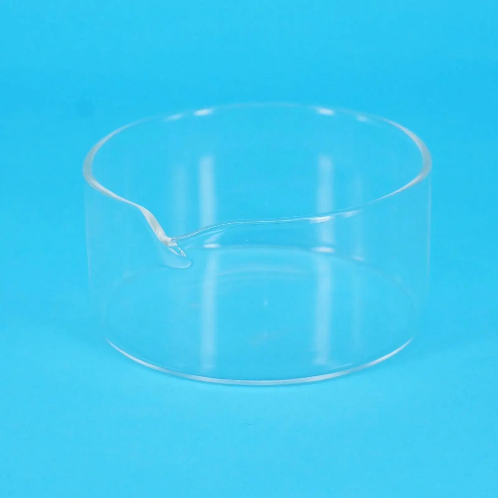 90mm Lab Glass Crystallizing Dishes with Spout Crystallization Experiment