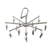 Foldable Laundry Hanger Stainless Steel Underwear Sock Drying Rack Windproof Flat Head Design Rust Resistant Strong Grip Clip 5