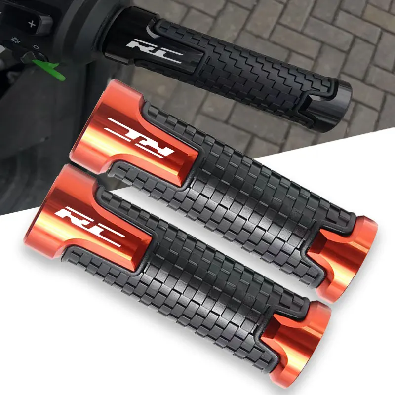 KTM RC 125 200 390 2013-2019, 오토바이 액세서리, 로고 포함, 7/8 인치 핸들 바, 오토바이 그립
