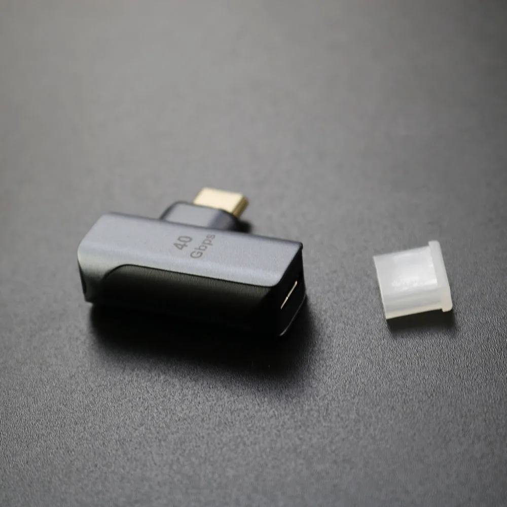유형-c 40Gbps 데이터 전송 어댑터 유형 C 암-수 확장 어댑터 USB-C 장치 QC 4.0 100W 고속 충전