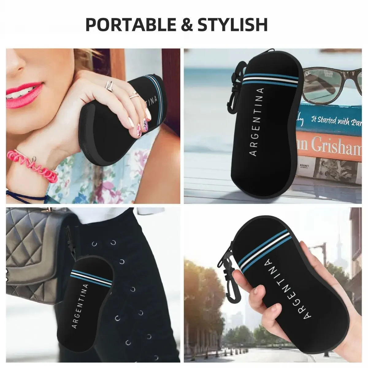 Argentina Flag Argentine Flag Glasses Case Fashion Football Soccer Legend Reading Box Print Eyeglasses Box