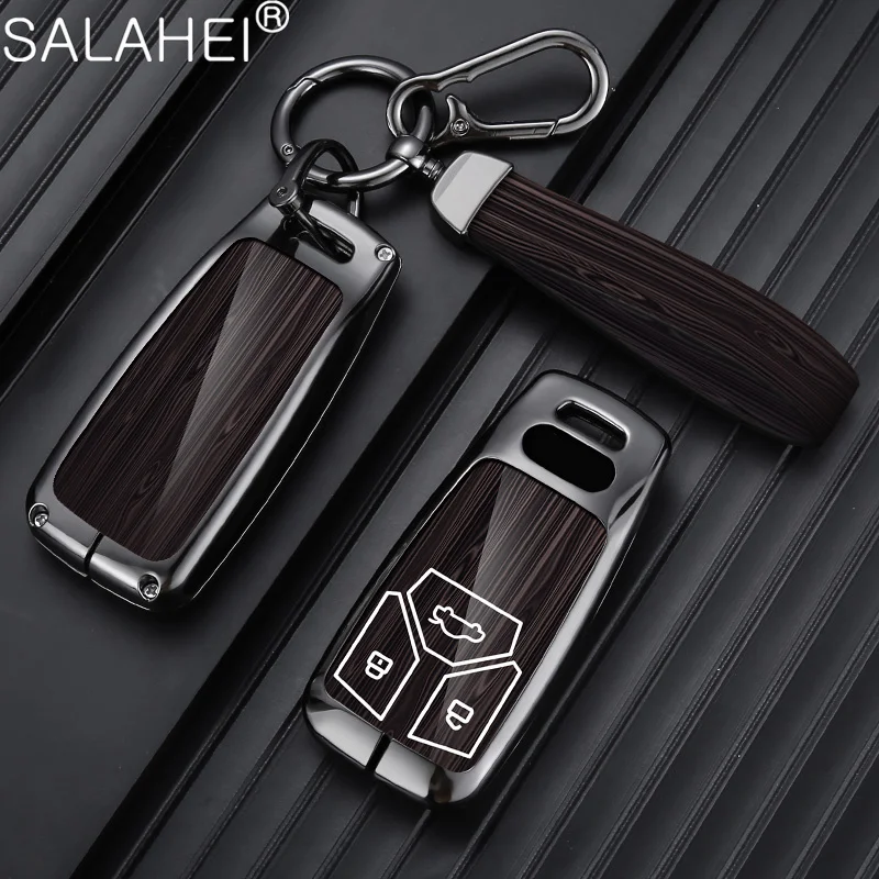 

Leather Car Key Cover Case Protector Shell For Audi A6 A5 Q7 S4 S5 A4 B9 Q7 A4L 4m TT TTS RS 8S 2016 2017 2018 Auto Accessories