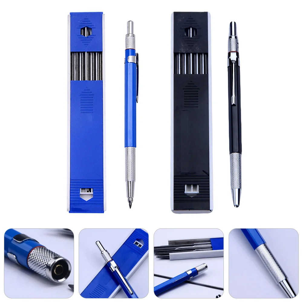 

2 Sets Drawing Engineering Pen Office Lead Pencils Metal Advanced Premium Mechanical for Automatic
