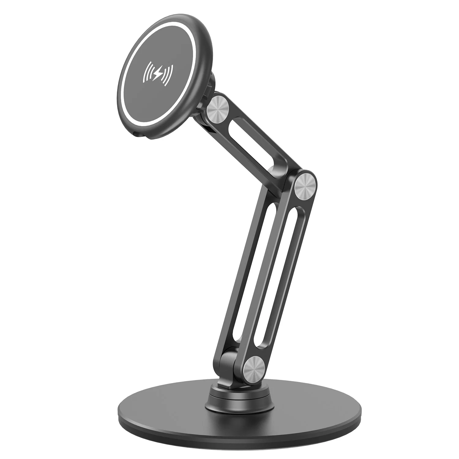 Magnetic Cell Phone Holder Stand Wireless Charger Mobile Cellphone Telephone Desk Foldable Support for IPhone 12 13 14 Pro Max