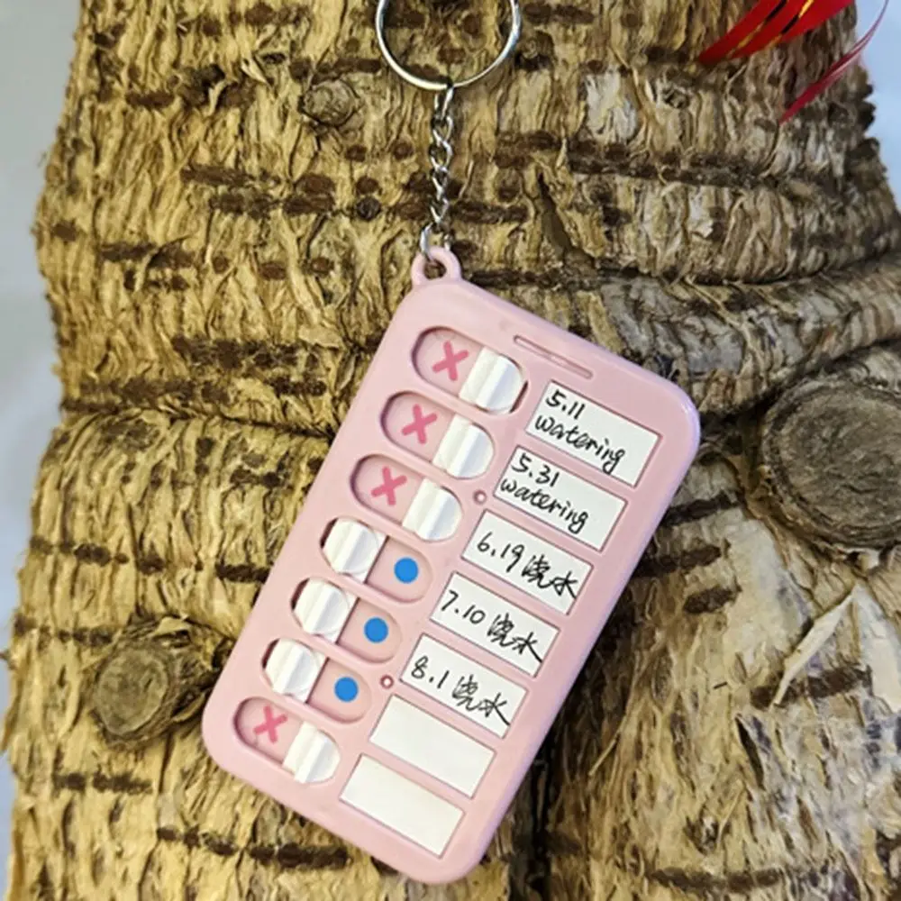 Self Discipline Punch Card Self-disciplined Good Habit Punch Card Schedule Memo Detachable Memorandum Boards Chores Checklist Keychain