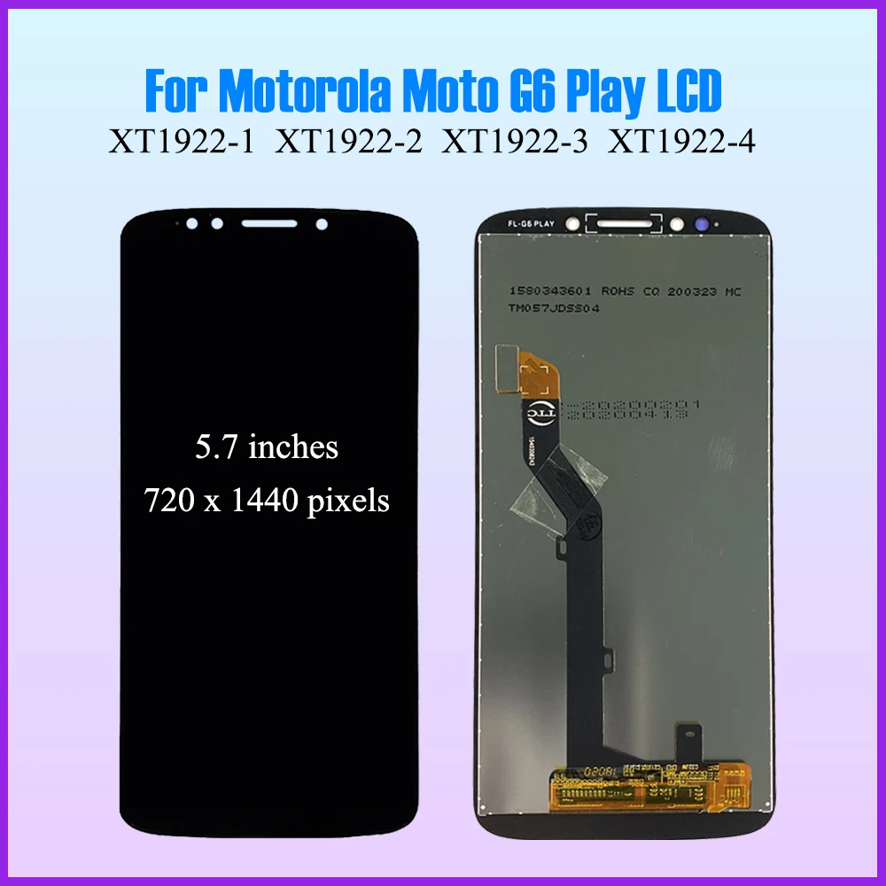 Écran LCD + Vitre Tactile Pour Motorola G6 Play - Original - Neuf Avec Outils - Remplacement