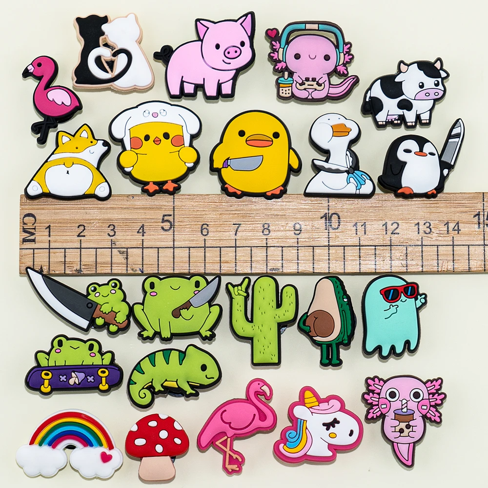 Fairy Tales Shoes Charms Magic Shoes Decoration Buckle Animals Garden Sandals Accessories 1PCS Kids Gifts shoe charms shoe decorations shoelace buckles garden shoe accessories