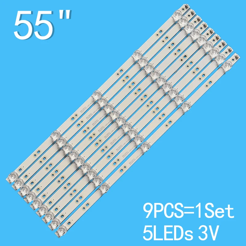 LED Backlight Strip For  JL.D55051330-105FS-M_V01  55T9300  W5055SG  JZ65W