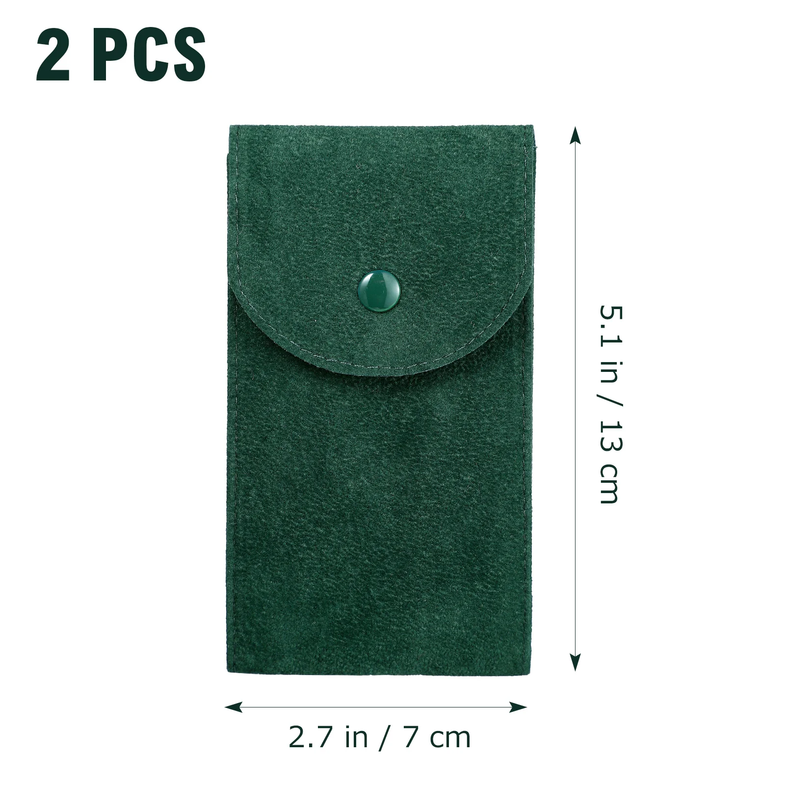 2 Pcs Watch Portable Case Pearl Fleece Bag Jewelry Pouch Travel Cases For Men Travelling