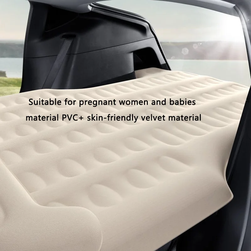 For Tesla Model Y Inflatable Camping Mattress Travel Sleeping Bed Rear Trunk Cushion Pads Tesla Car Interior Accessories