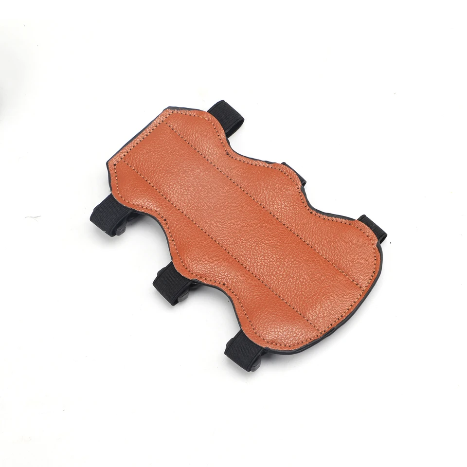 pour Arc,Protège-Bras en Cuir armguard pour tir à l'arc Brun / Noir Adulte Jeunesse Protection en Cuir protège-Bras Protecteur Bracelet coume pour Arc Classique tir Chasse