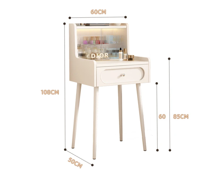 

Modern Simple Dresser Storage Cabinet Integrated Solid Wood Dressing Table