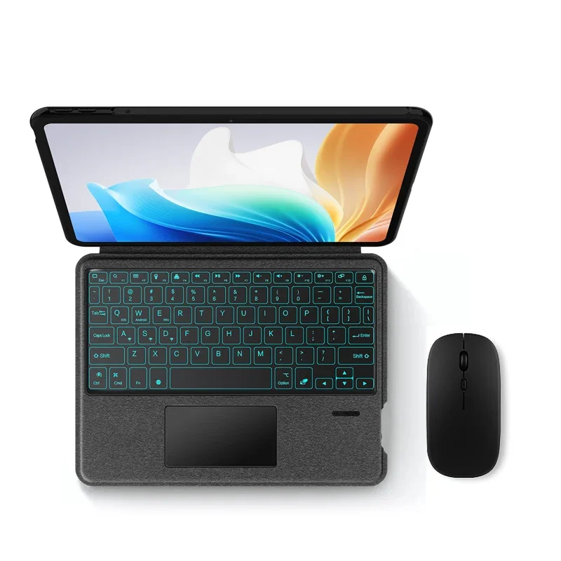 Teclado Magnético para Oppo Pad Neo Oppo Pad Air 2023 Tablet Cover Touchpad Backlit Oneplus Pad go 11.35 Case