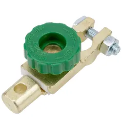 Universal Car Battery Switch Terminal Isolator - Quick Cut-Off Protector for Automotive, Marine, and RV Applications (Green)