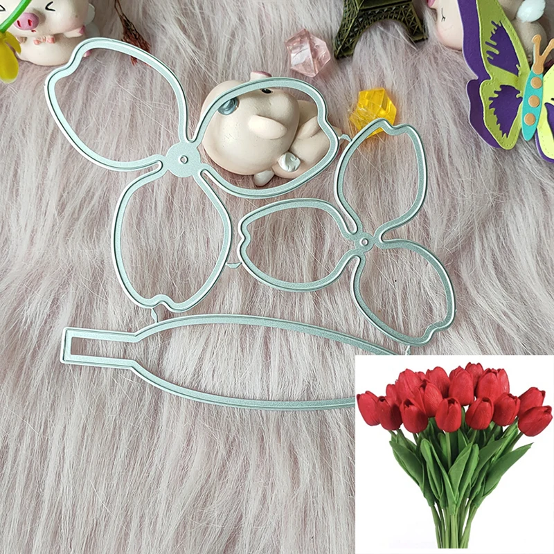 New Roses Flowers metal cutting die mould scrapbook decoration embossed photo album decoration card making DIY handicrafts