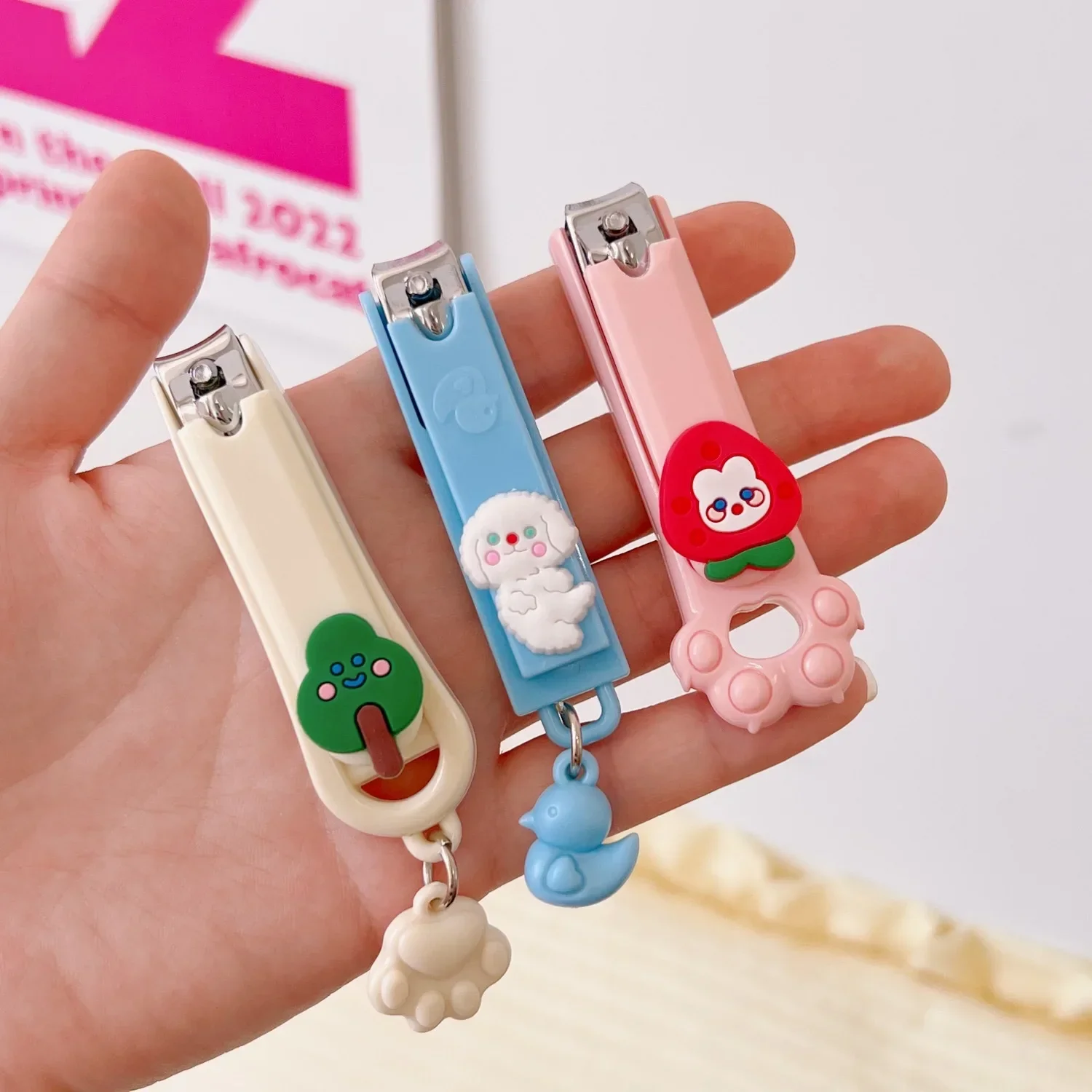 Baby Cartoon Nail Scissor Clippers Cute Nail Cutter Pedicure Toe Trimmer Beauty Makeup Manicure Tools for Children Girls Boys