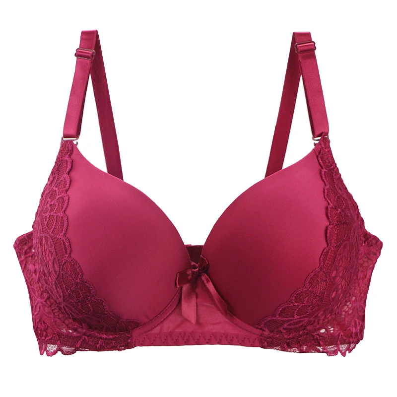 2023NewSexyLaceBrasPushUpDECupUnderwearForWomenRedBlue