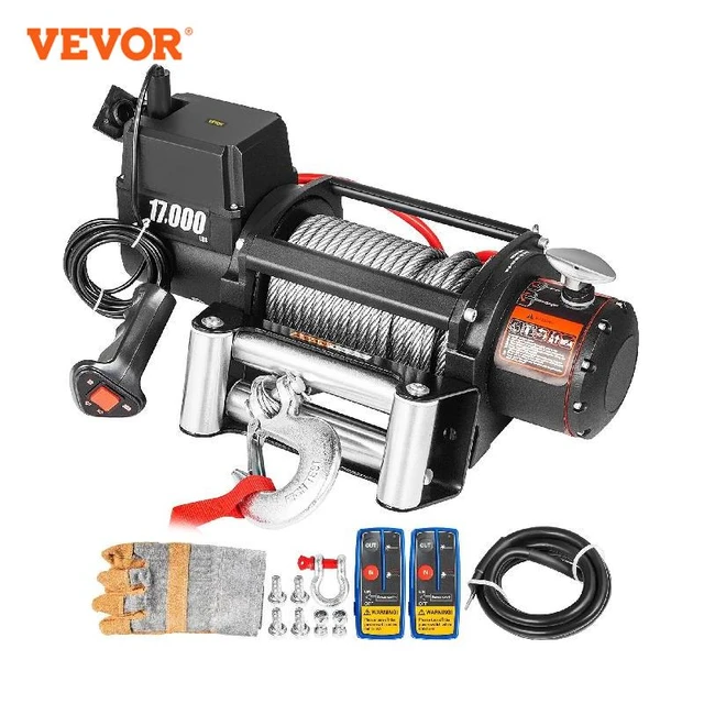 VEVOR-Treuil Électrique Durable, Câble en Acier Rapide, Commande Sans Fil  pour SUV, Bateau, Camion, Remorque, Hors Route, 17000LBS/7711KG, 85 Pieds -  AliExpress