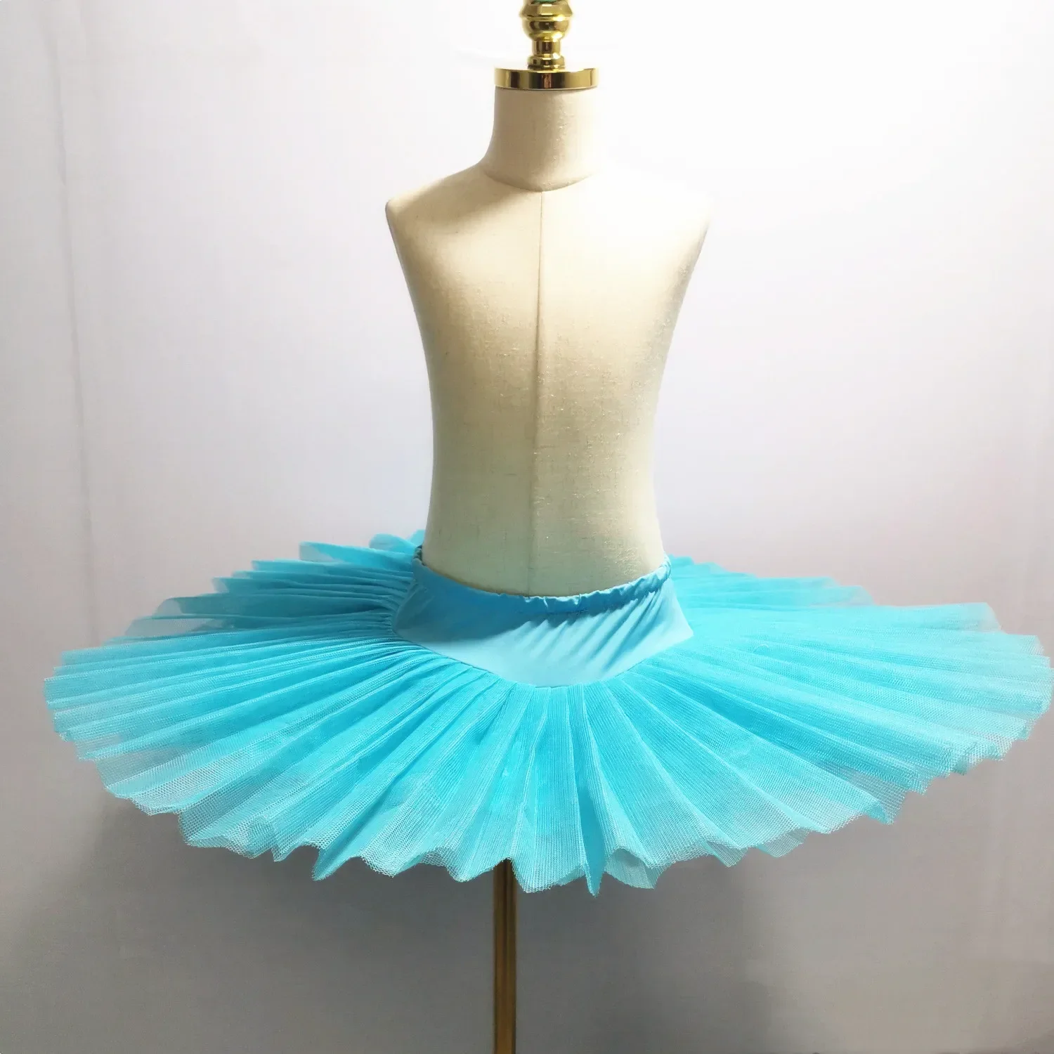 thumbnail image 1 of Tutús de ballet profesionales para adultos y niños, malla rígida, para danza del vientre, para niñas, para practicar, lago de los cisnes blanco, 1 of 5