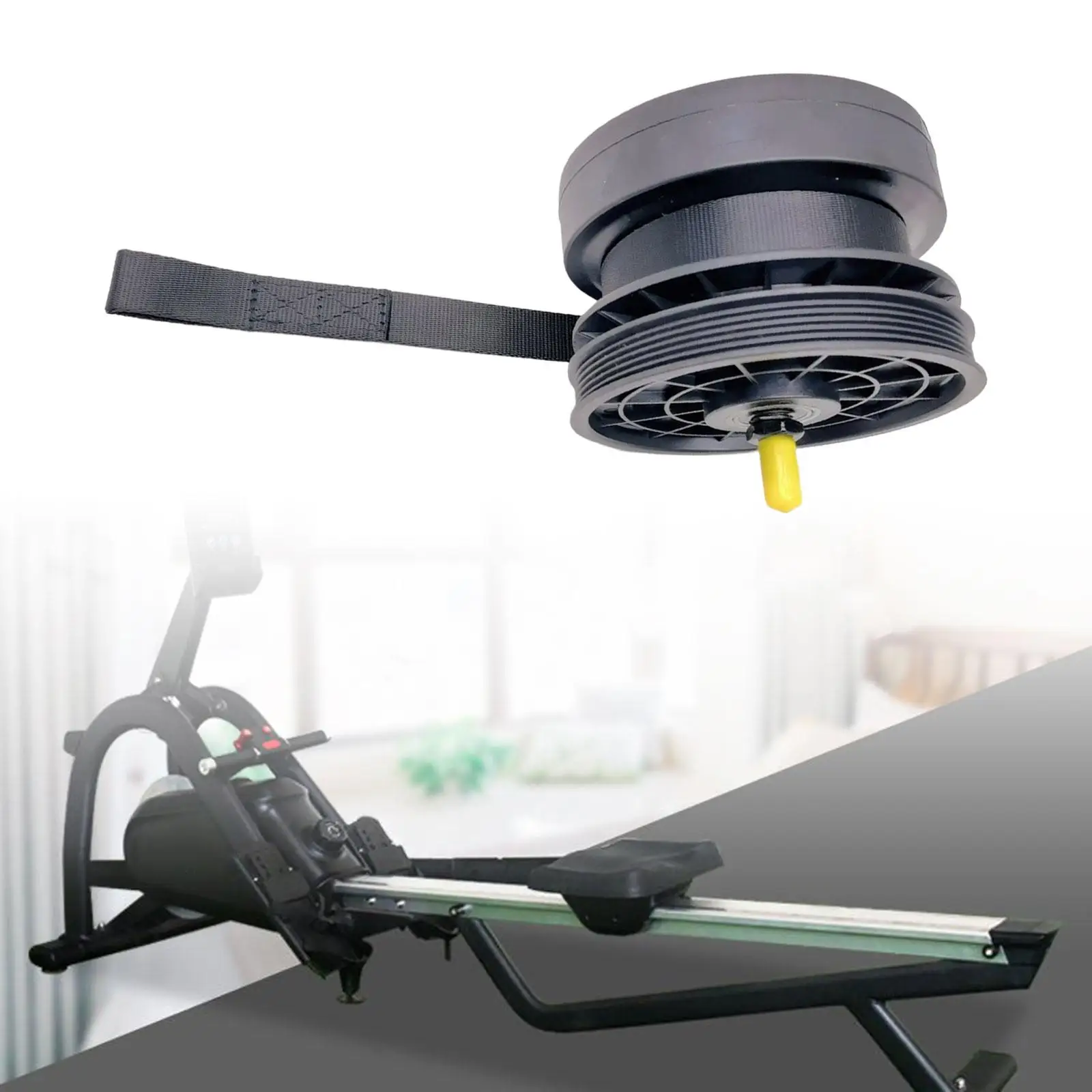 Webbing Rebound Damper Rower Spring Box Resistance System Pulley Rowing Machine Home