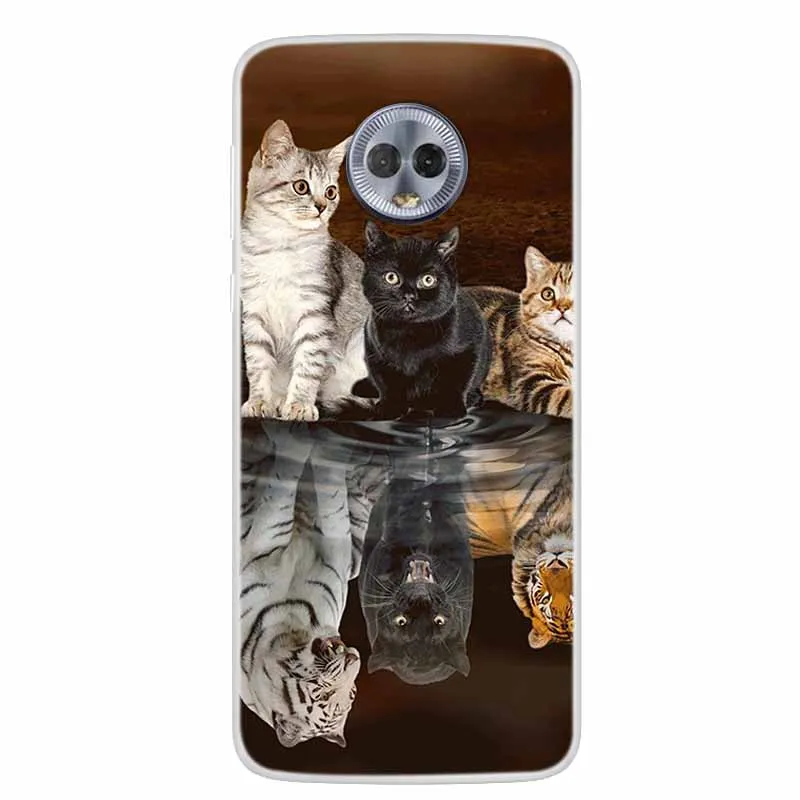 Lovely Cat Soft TPU Silicone Transparent Phone Case | Clear Bumper Cover