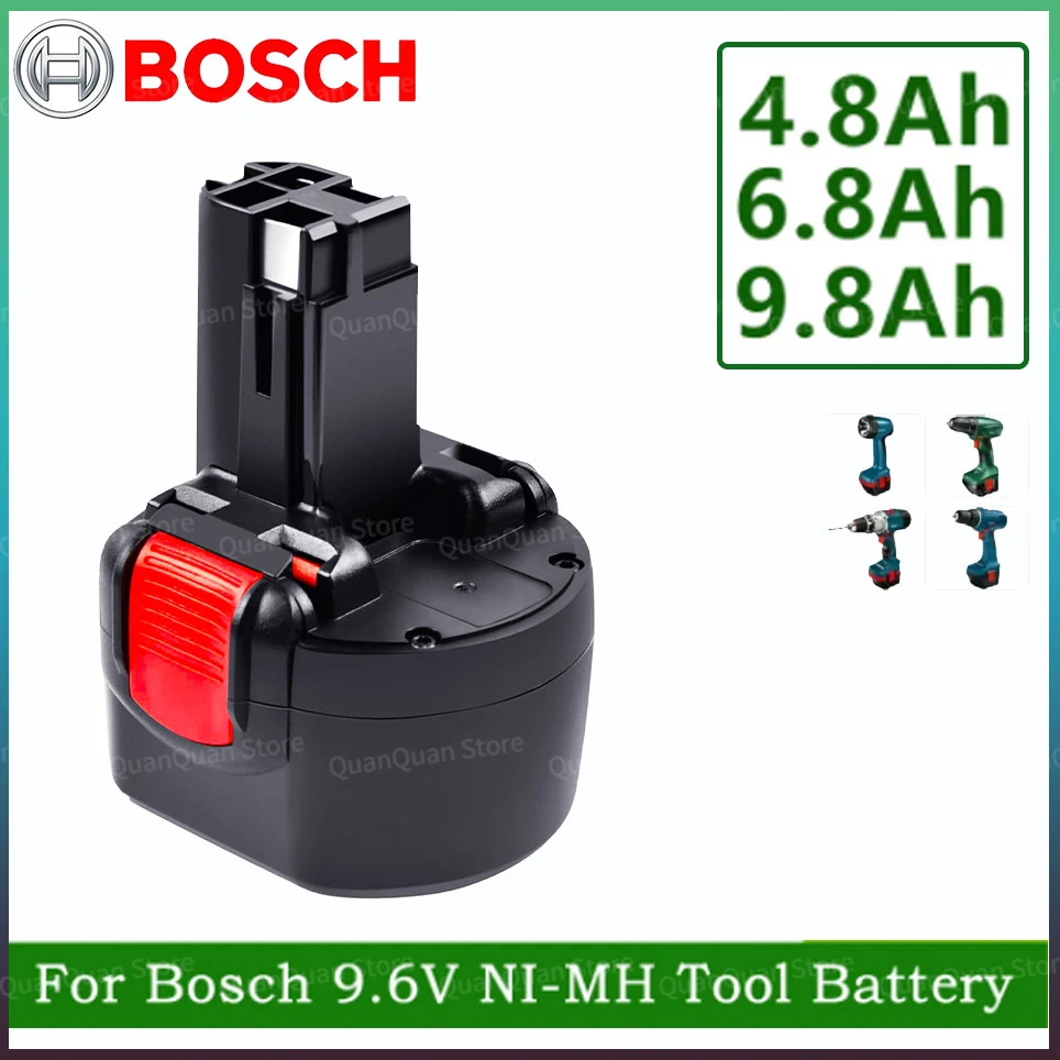

Bosch 6800mAh 9.6V NI-MH Replacement Battery PSR 960 BAT048 BAT119 BAT100 BH984 BPT1041 23609 32609 PSR960 GSR 9 6V E-2 GSR
