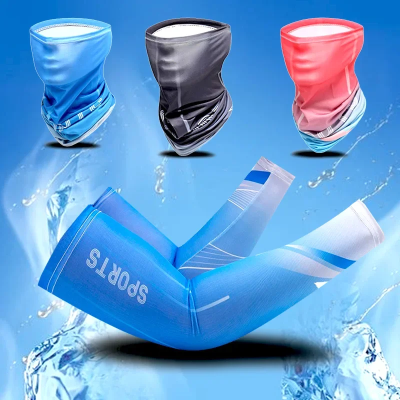 

Мужские летние защитные шелковые перчатки с рукавами Ice Sleeve, летние женские рукава, УФ чехол для вождения