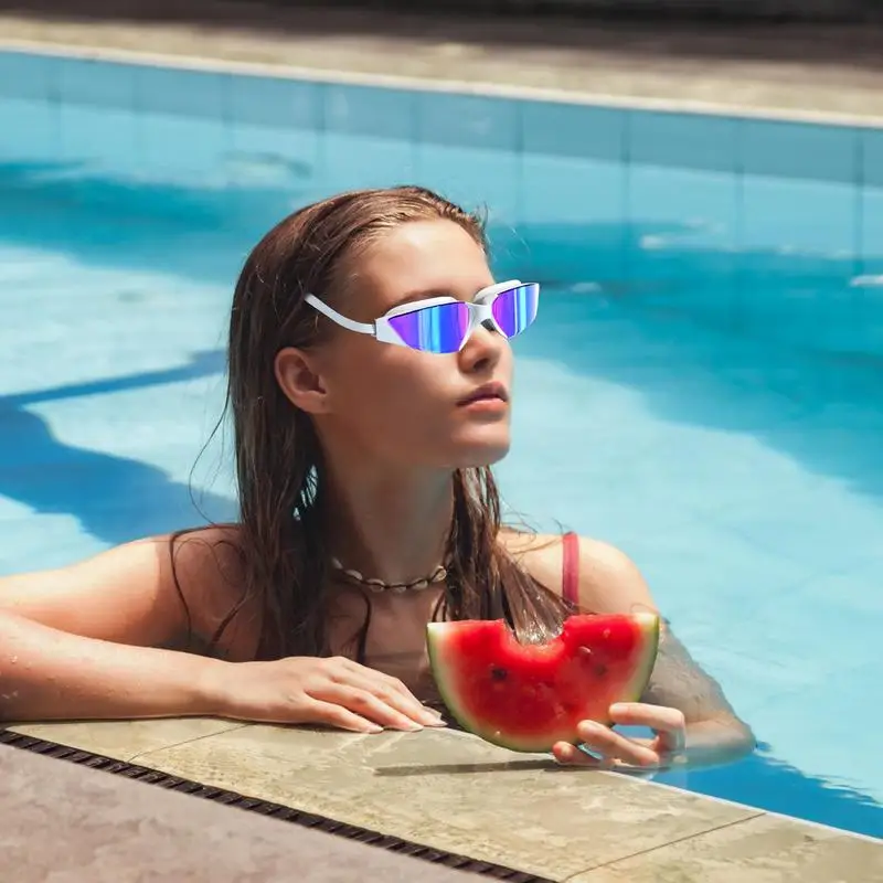 Swim Goggles For Adult Men Women Clear Vision Waterproof UV Protection