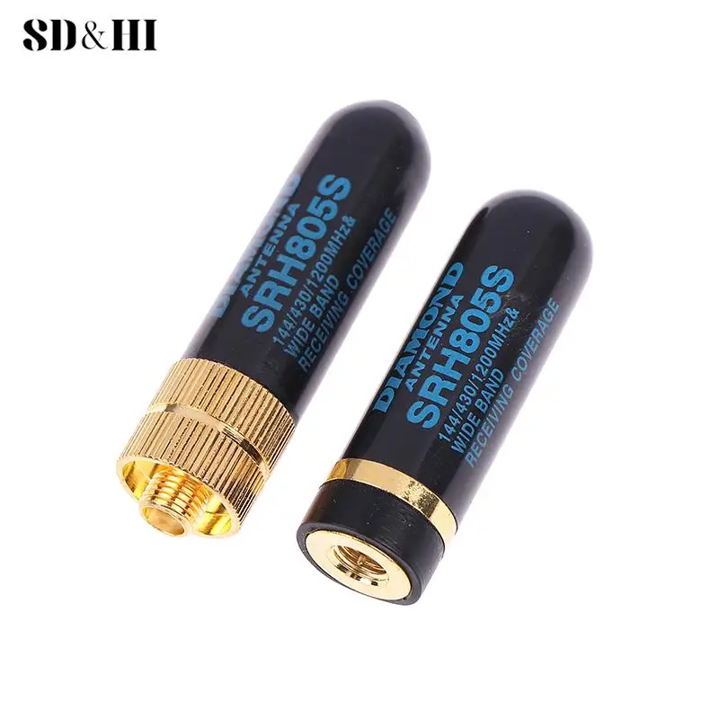 Sma-M/Sma-F Antenna Dual Band Uhf + Vhf Srh805S Walkie Talkie Per Baofeng/Yaesu