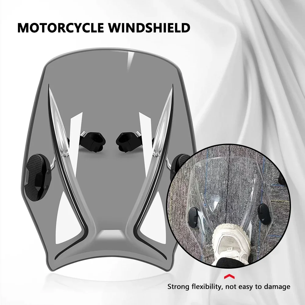 For GROM 125 GROM125 MSX125 MSX 125  Wind Deflector New Universal Motorcycle Windscreen Windshield Covers Screen Motorb_voghion.com