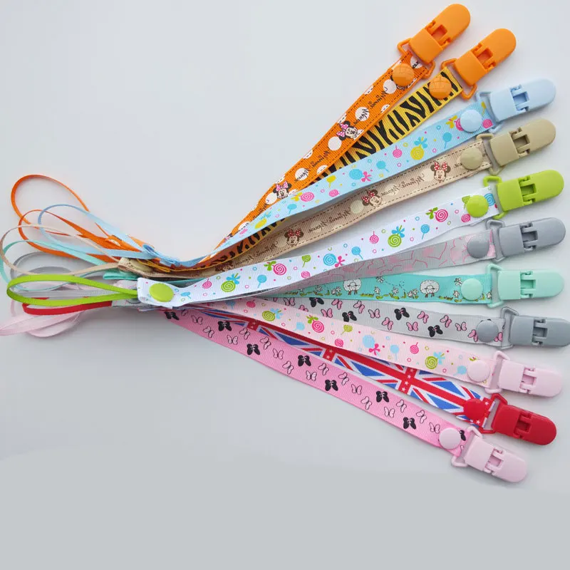 Baby Pacifier Clips Chains Anti-dropping Soother New Cartoon Patterns Feeding Holder Dummy Nipple Pendant Accessories