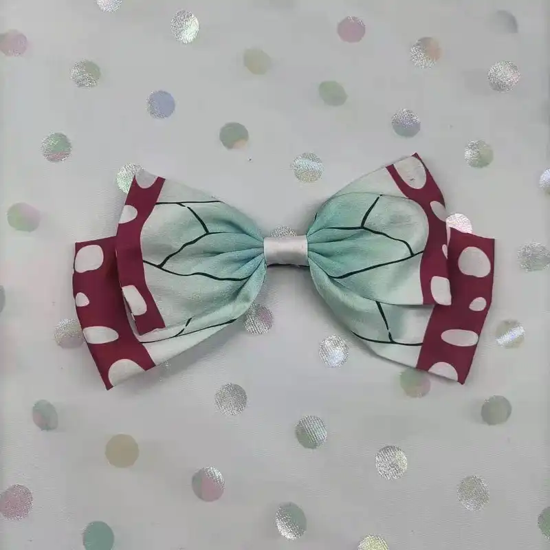 Anime Demon Slayer Cartoon Cosplay Bowknot Hair Ring Kimetsu No Yaiba Hairpin Shinobu Zenitsu Kyoujurou Fashion Gift - Image 18